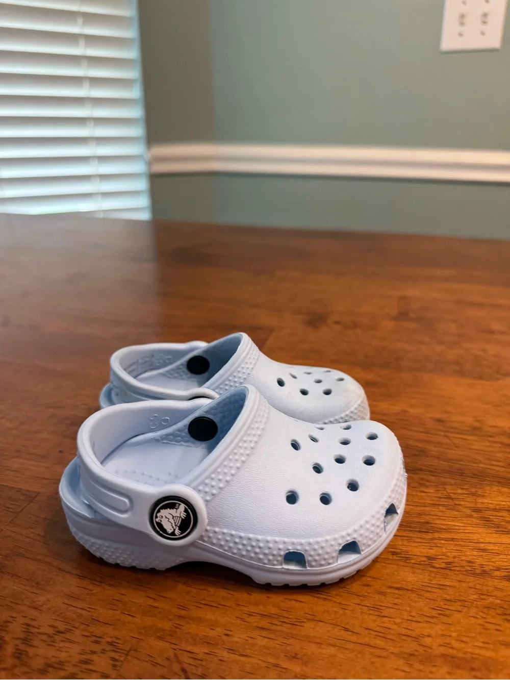 Crocs Classic Clogs Baby Toddler Size 5C Light Blue Water Shoes Slip On